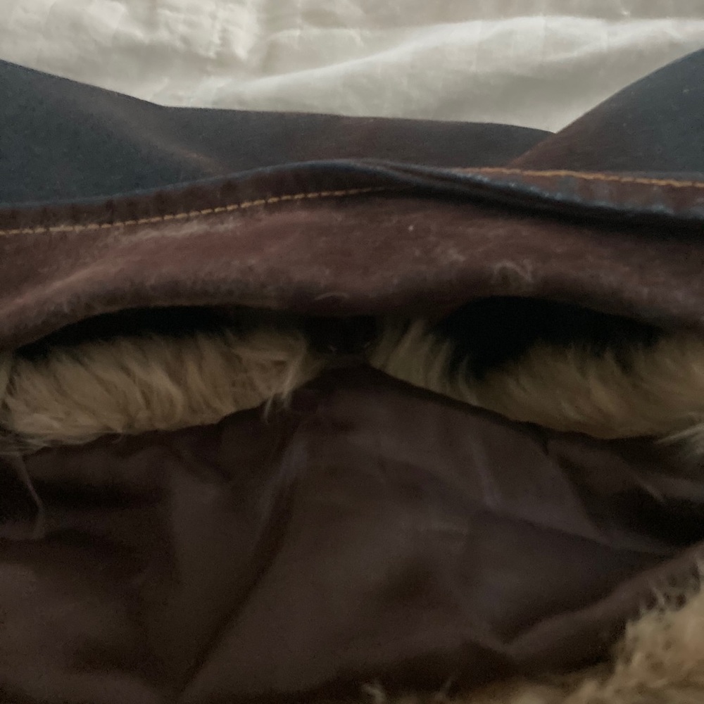 Denim jacket with Rabbit fur - Picture 4 of 5
